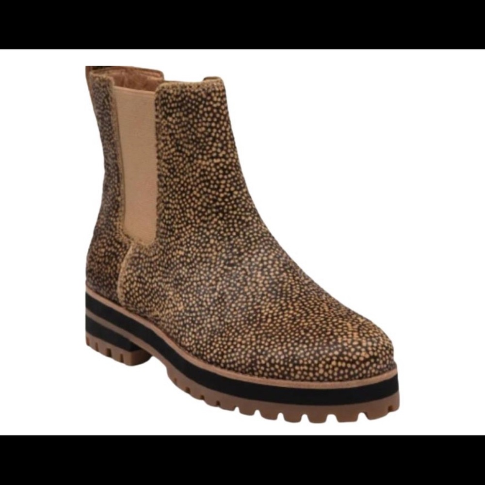Madewell Multicolor Ivy Genuine Calf Hair Chelsea Booties—New W/Out Box—7.5